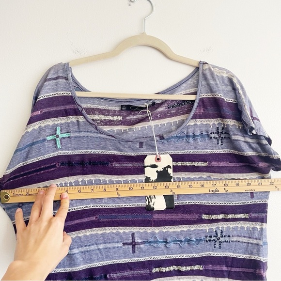 NWT Patterson J. Kincaid southwestern linen western embroidered lagenlook Aztec - Picture 6 of 10